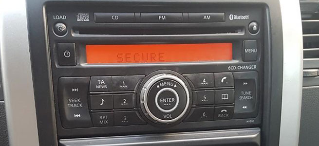 Nissan Radio Serial On-Screen